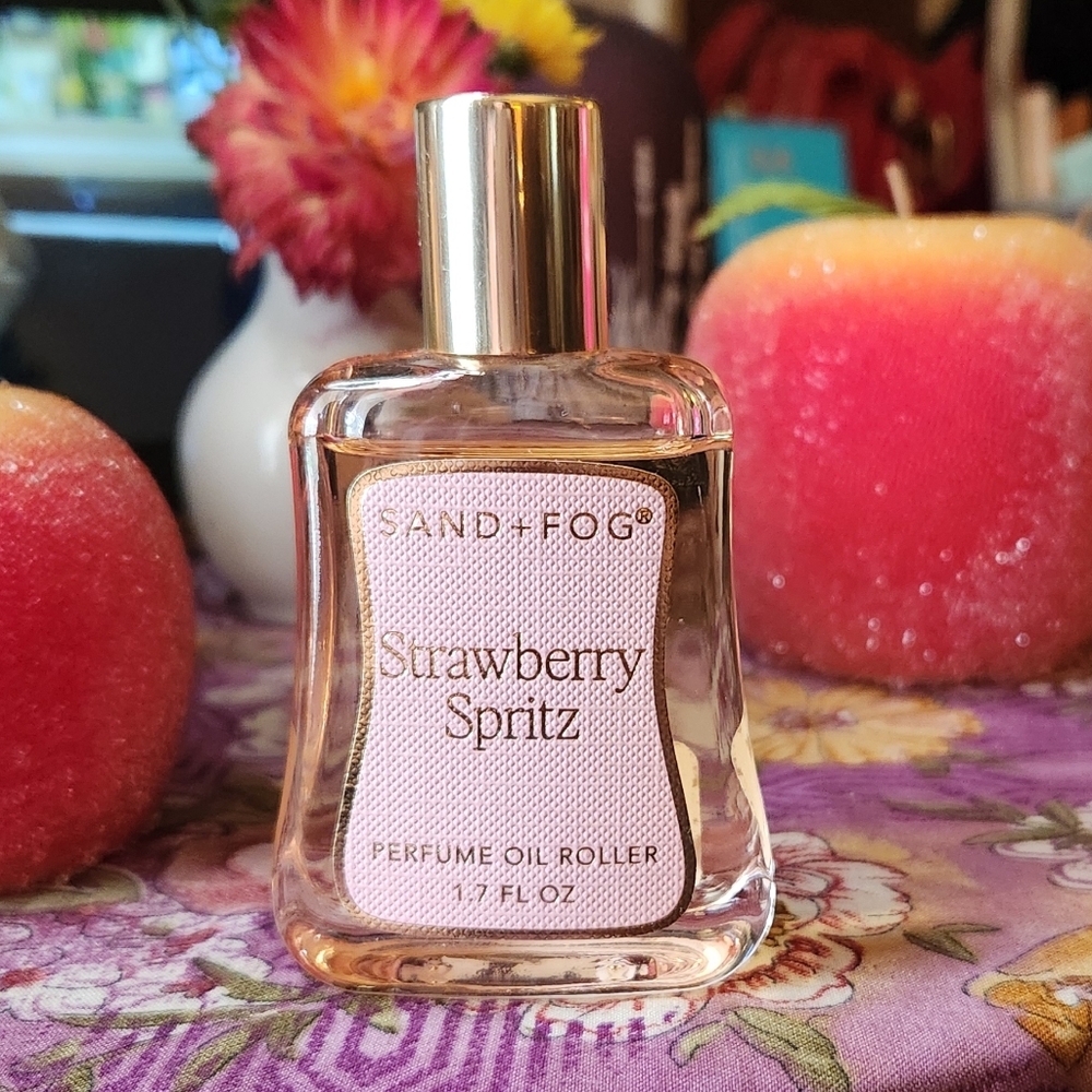 Sand + Fog Strawberry Spritz Perfume Oil Rollerball Application